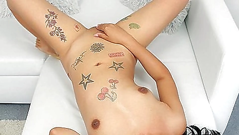 Sexy brunette slut loves to play with her boyfriend