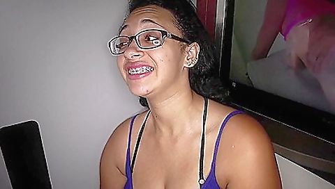 She's a littlexi hogt in the bathroom