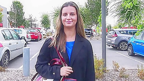 Slutty girl's first time with her