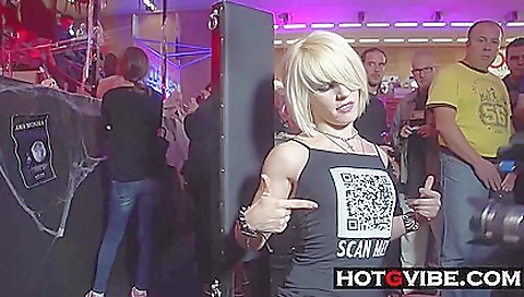 Sexy young blonde slut loves to fuck fest