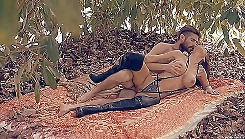 Blonde cutie with huge tits gets fucked