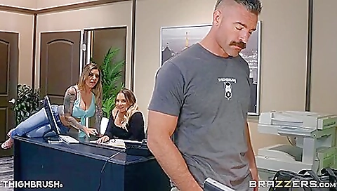 Blonde, alexa in fucking and cum