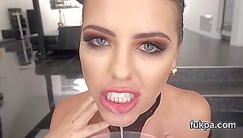 Spying my wife's pussy in a car