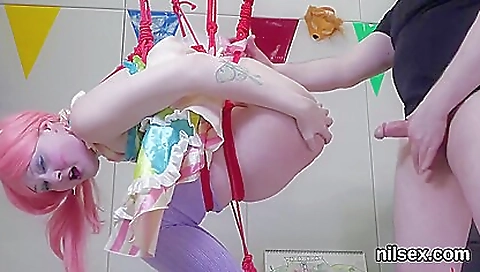 Sexy slut gets a mouthful of cum